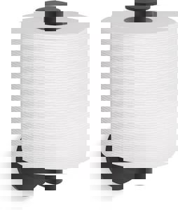 Wall Mount Vertical Toilet Tissue Holder in Matte Black